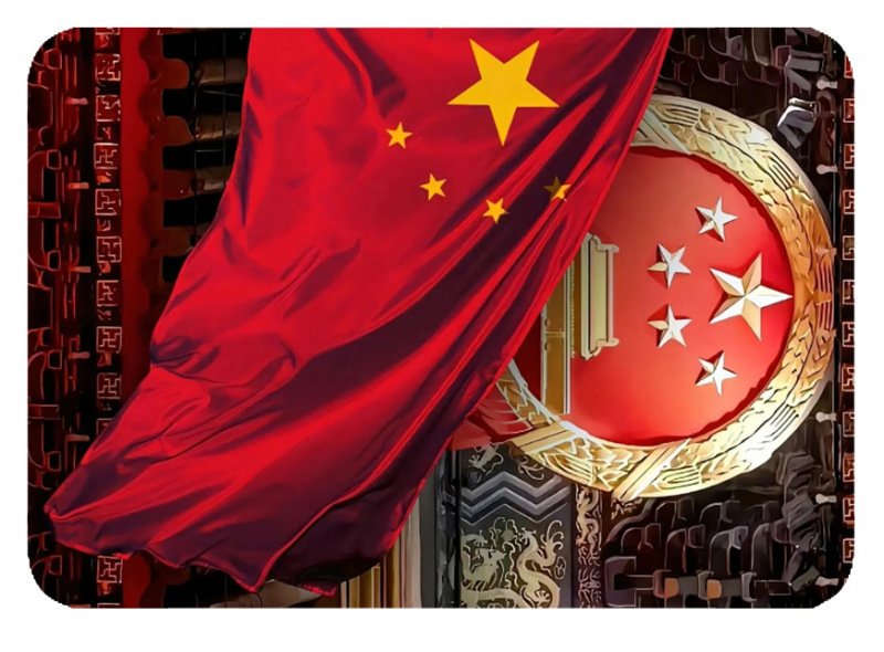 创意国庆节五星红旗国徽北京人民广场纪念磁吸贴 水晶玻璃冰箱贴|undefined