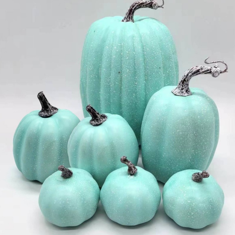 メーカー供給 ブラックゴールド7個セット 模造カボチャ フォームカボチャ ハロウィン装飾 ディスプレイ撮影用小道具|undefined