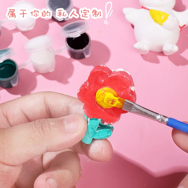 Doll, coloring book, painted toy plastic, handmade, graffiti