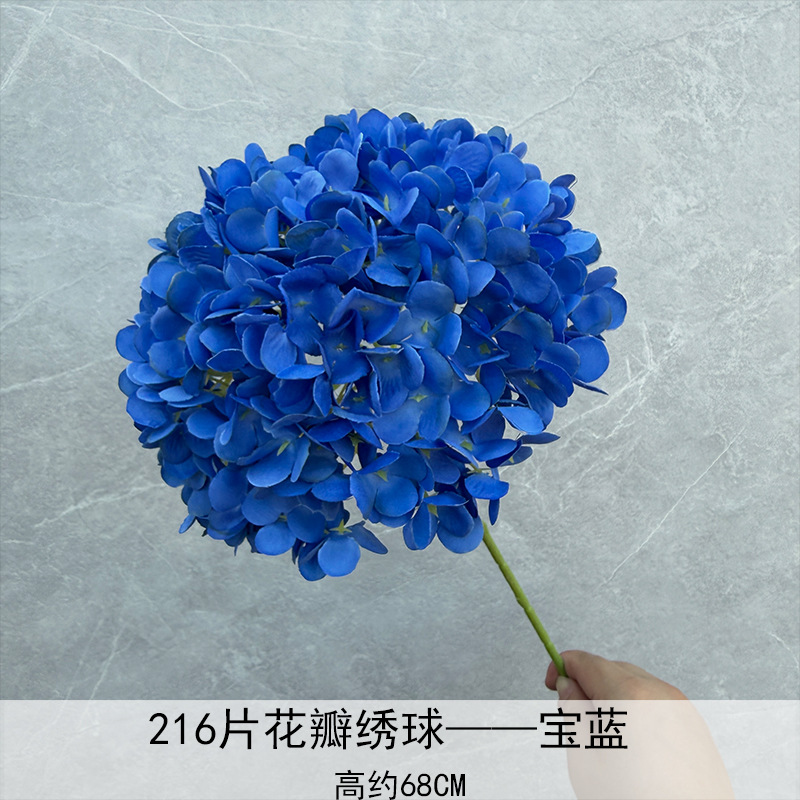 Nuevo en 2025, Decoración de Flores de Hortensia Individual en Forma de Piruleta, Recomendado para Decoración de Salones de Boda, Hoteles y Hogares, Diseño de Arreglos Florales, Decoración Suave