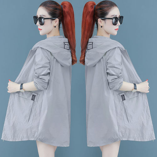 Female Sun Protection Clothing 2025 New Arrival Thin Long-Sleeve Plus Size Loose Breathable UV Protection Sun Shirt