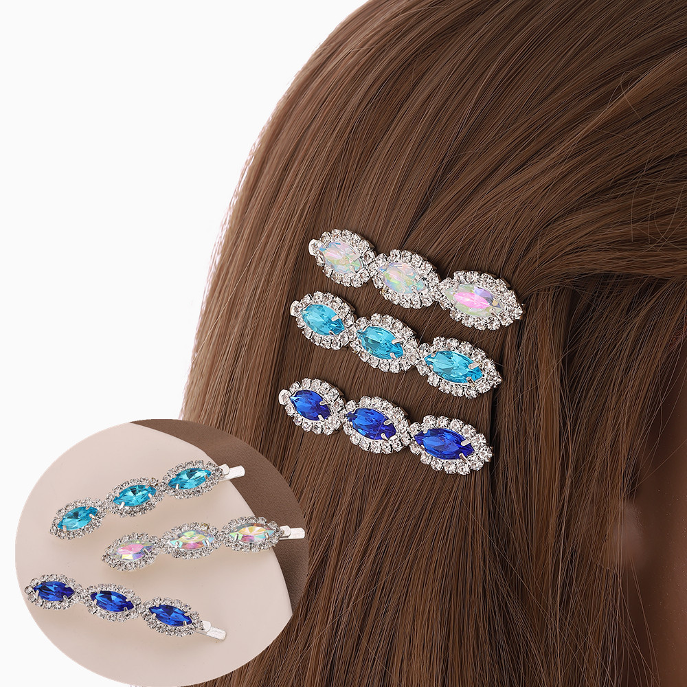 Simple Style Geometric Rhinestone Inlay Rhinestones Hair Clip 1 Piece display picture 2