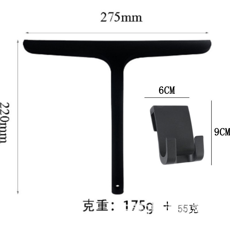 Fabricante Amazon baño vidrio limpiaparabrisas de silicona puerta de ducha raspador de silicona herramienta de limpieza de vidrio