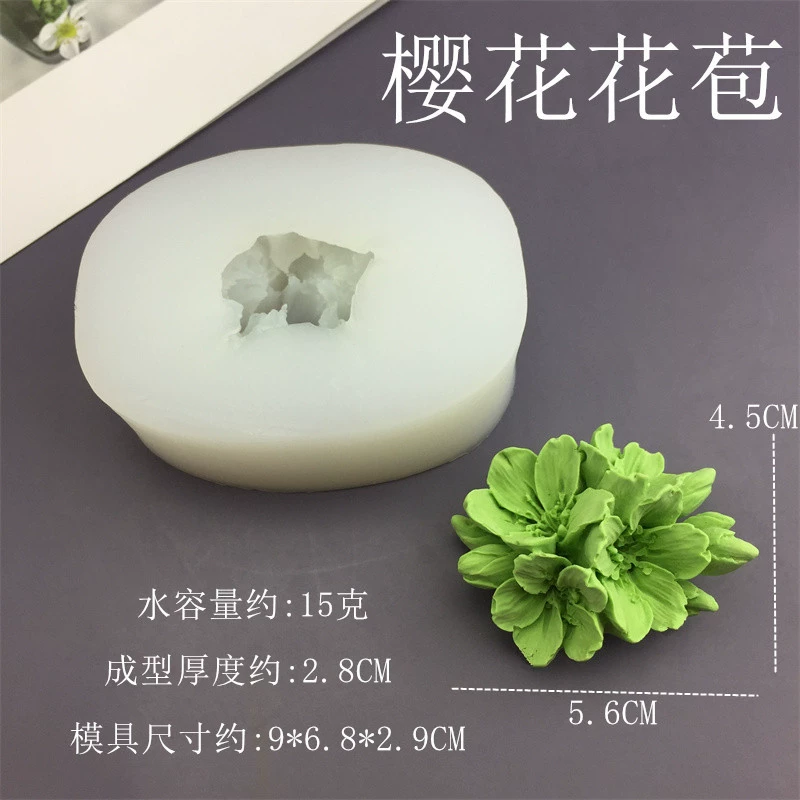 Fondant, silicone mold, candle for auto, DIY