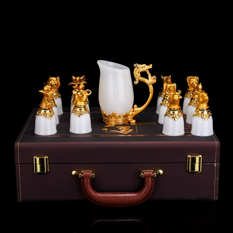 Set jade, wineglass, wholesale, Chinese horoscope