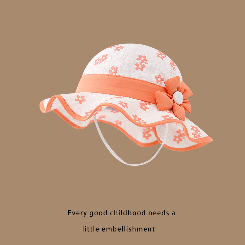 Sombrero de bebé primavera y otoño bebé princesa gorro de pescador lindo super lindo gorro de verano de niñas gorro de algodón sombrero sombrero de sol