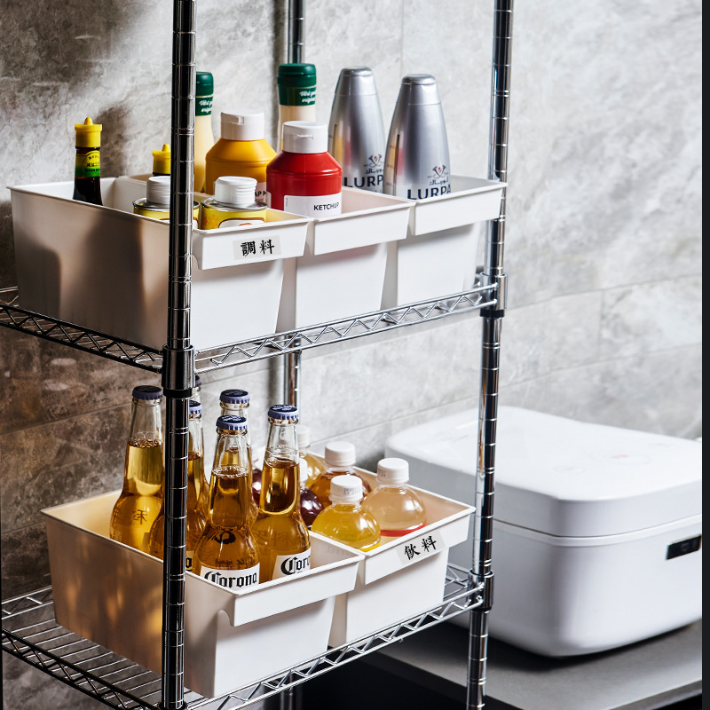 冷蔵庫果物野菜収納ケース取っ手付きキャビネット冷凍引き出し式収納バスケットキッチンプラスチック収納ケース収納バスケット|undefined