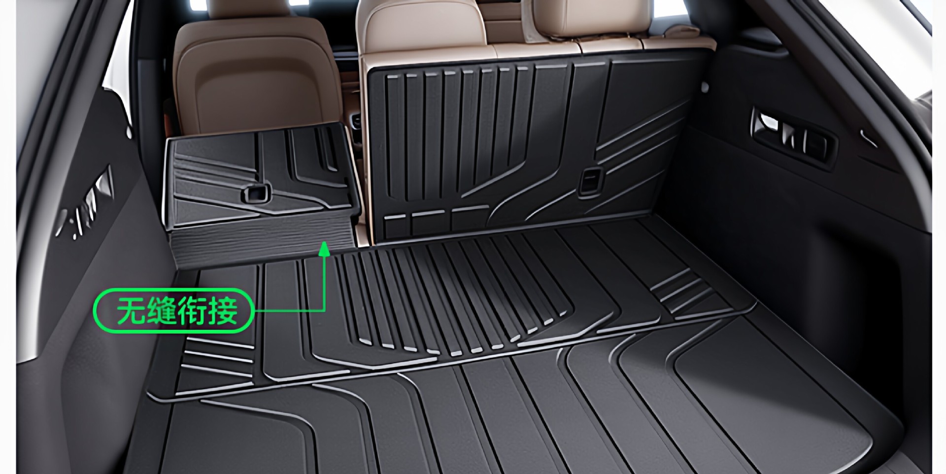 Suitable for Ideal I6/L6/L7/I8/L9/L8 Front and Rear Trunk Mats, Tpe Car-Specific Integrated Trunk Mat