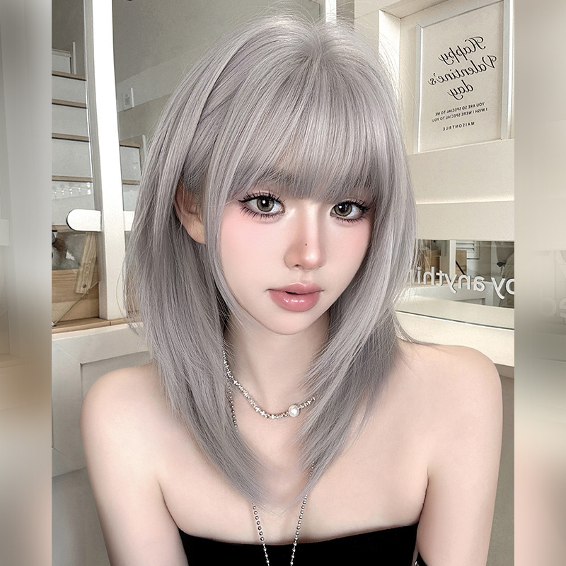 2026 Cross-Border New Product: Internet Celebrity Style Women's Long Straight Hair Wig, Multi-Layered Collarbone Length, High-Quality High-Temperature Fiber, Wholesale 2026 Cross-Border New Product: Internet Celebrity Style Women's Long Straight Hair Wig, Multi-Layered Collarbone Length, High-Quality High-Temperature Fiber, Wholesale
