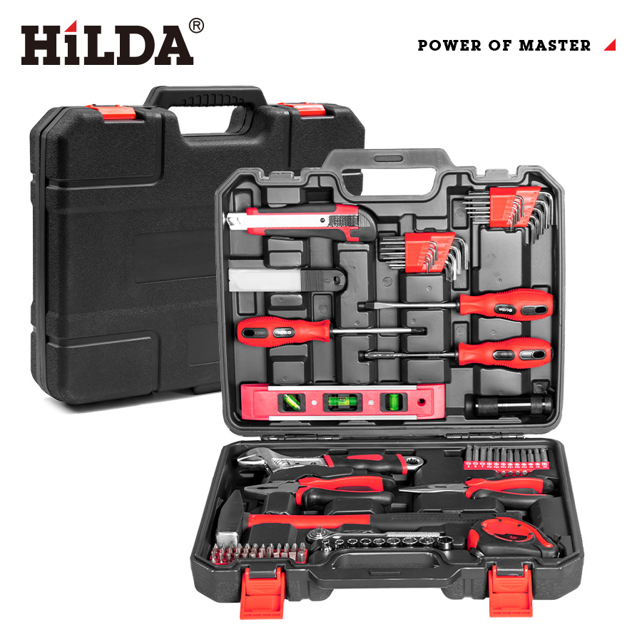 HiLDA herramienta de mano del hogar destornillador Reparación de electrodomésticos conjunto de 102 piezas Amazon transfronteriza Venta caliente