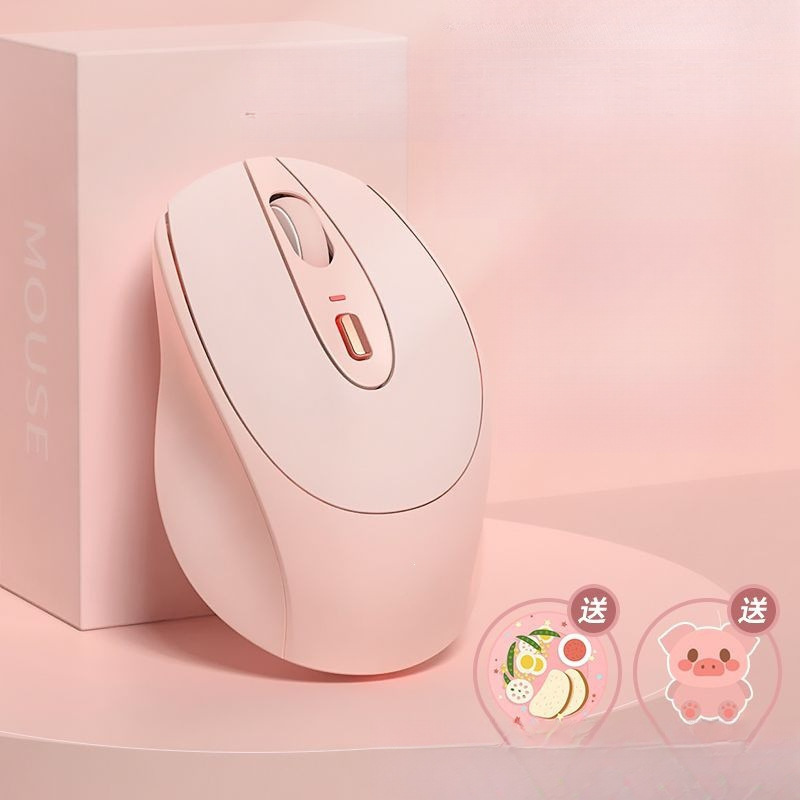 Suitable for Lenovo Wireless Bluetooth Mouse, Silent Office Tablet, Desktop Computer, Notebook, Rechargeable, Compact for Girls