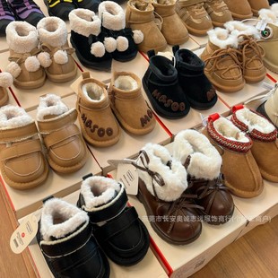 Snow Children's Shoes Skiing Winter Thick Cotton Shoes Snow Shoes