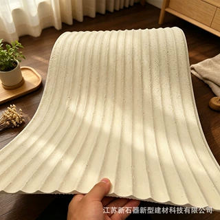 新款水波纹软瓷波浪软石板内外墙背景墙装饰材料流水柔性石材墙板