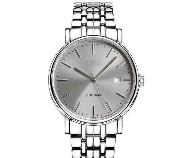 Men's Automatic Mechanical Watch With Steel Bracelet And Calendar_voghion.com