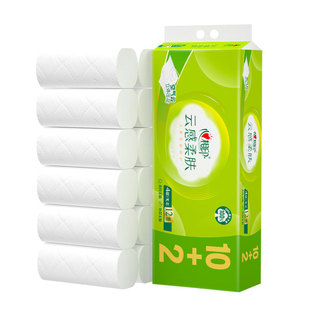 RW2612 cardiographic cloud feeling 100g 12 tablets/lifting four-layer three-dimensional embossed coreless toilet paper roll toilet
