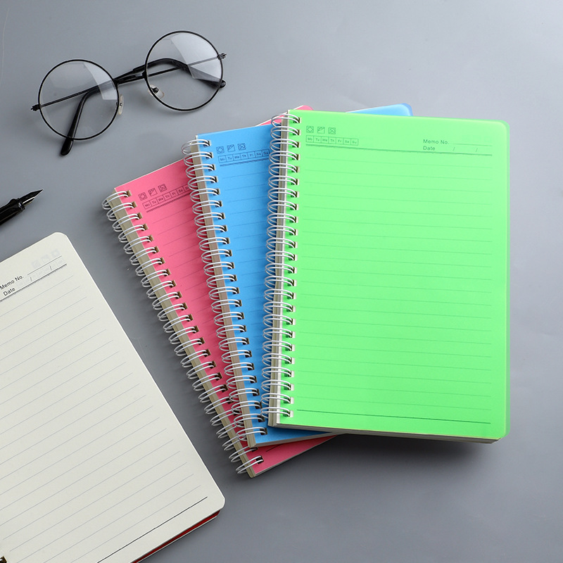 Chenshi Coil Book Wholesale Color PP Cover Can Be Customized Horizontal Line Square Book Hand Account Loose-leaf Book