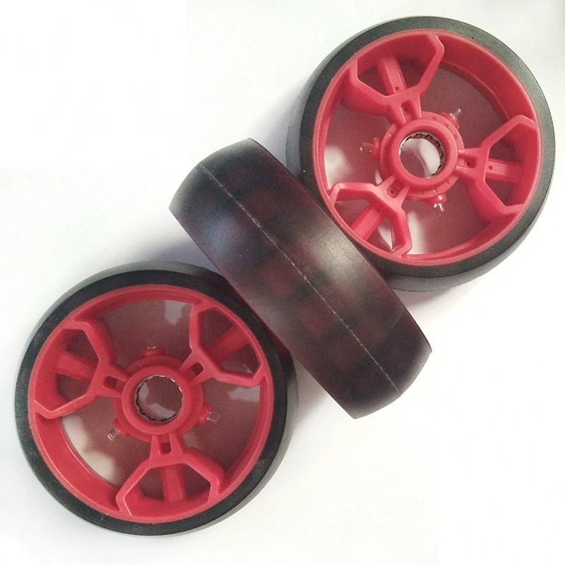 Скутер коньки колеса немой колеса жизнеспособность доска рука толкать корзину полиуретан PU шесть огней с крышкой колеса