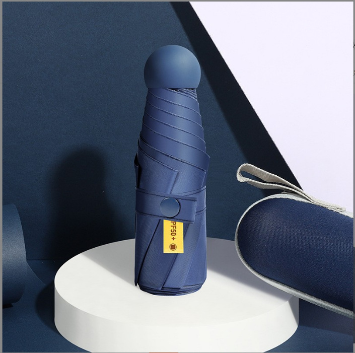 8-Bone 50% off Vinyl Sun Protection Sun Umbrella Anti-Uv Parasol Women's Foldableing Gift Advertising Umbrella with Printed Logo