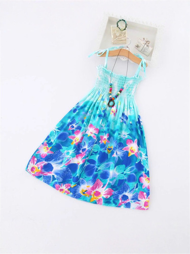 Ladies' Summer Dress Korean Style New Children's Clothing Children's Beach Dress for Girls and Boys Princess Dress