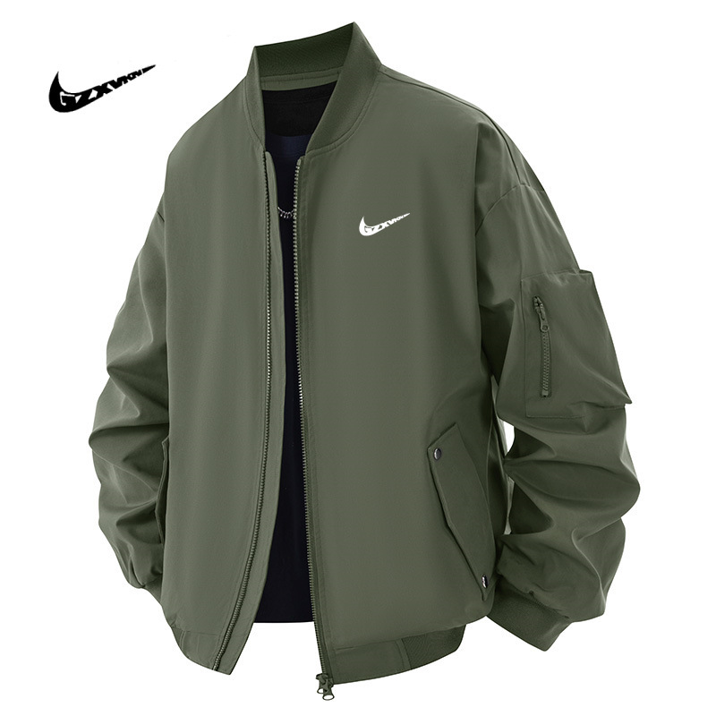 Men's Pilot Jacket 2025 New Spring and Autumn Trendy Loose Retro American Workwear Baseball Casual Jacket