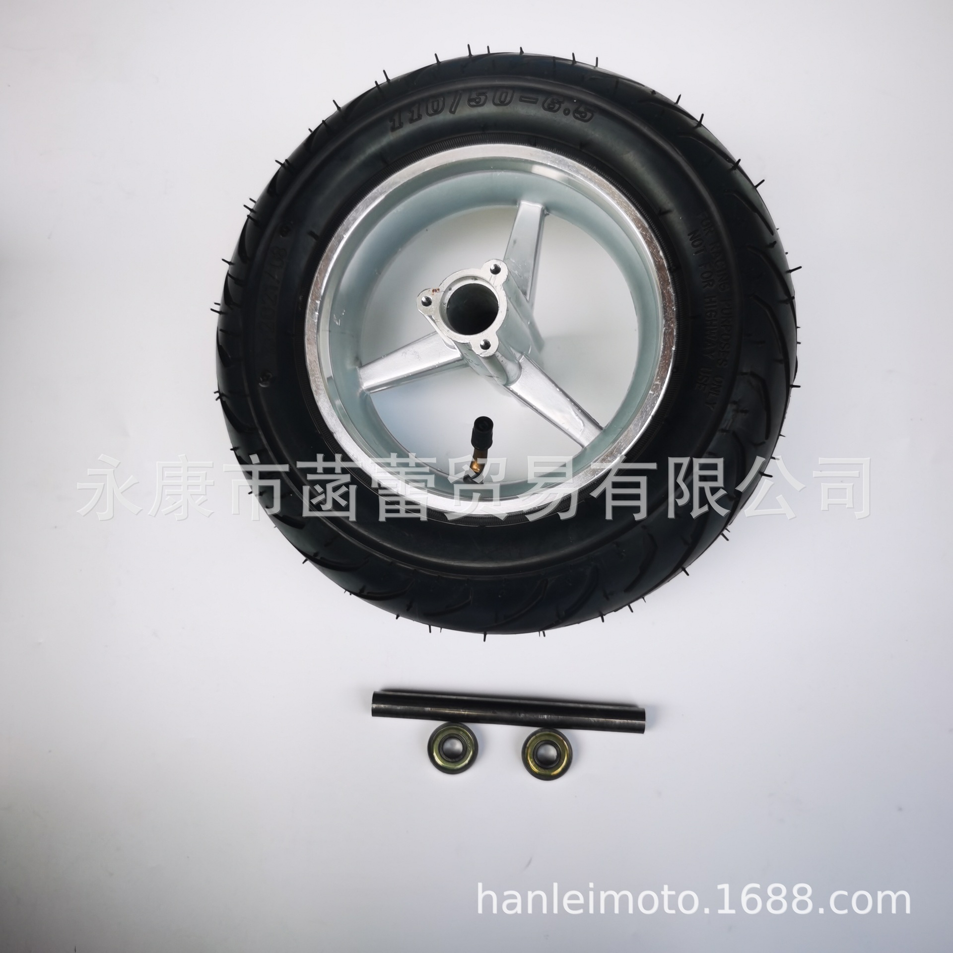 轮胎轮毂小跑车小推车小四轮改装轮子园林推车自制工具车