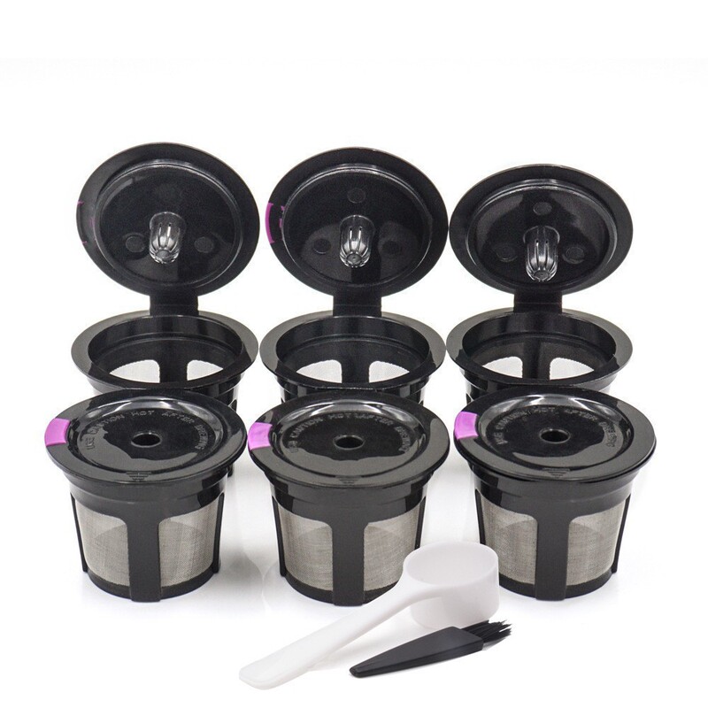 Filter Cup Reusable Filter Shell keurig Coffee Machine Refillable Coffee Capsule Filling K Cup 6