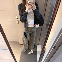 2025新款早秋季韩系高级感针织衫上衣女慵懒休闲外搭开衫毛衣外套
