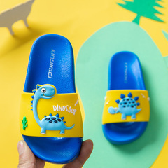 Information Beauty Summer New Children's Dinosaur Cartoon Slippers Home Non-slip One-piece Slippers for Boys and Girls Baby Bathroom Non-slip