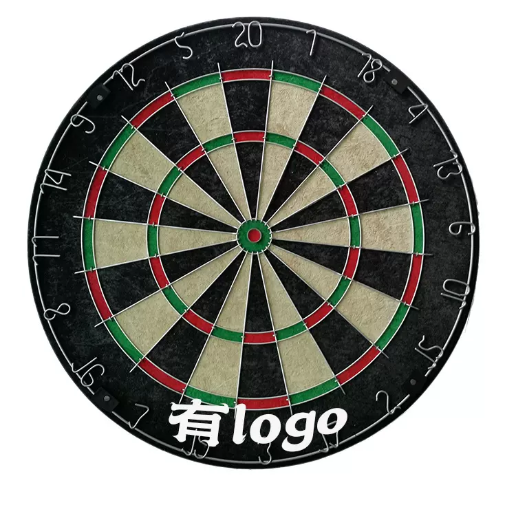 特价清货（有Logo）18寸剑麻飞镖盘45cm麻质圆网飞镖靶数字钢圈
