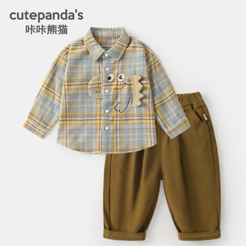 Children's autumn shirt for boys for leisure