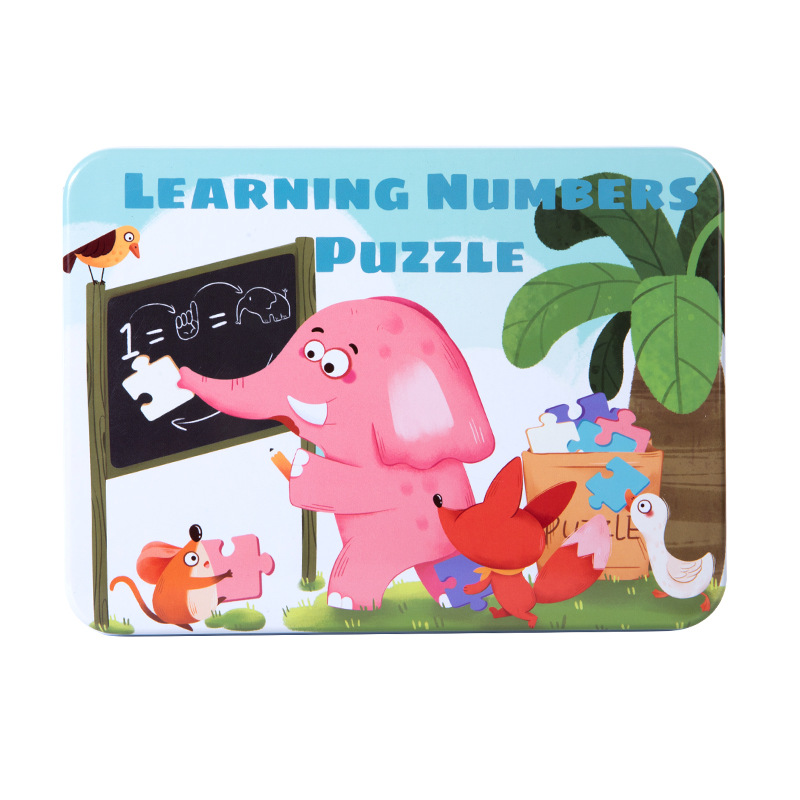 Educación temprana de iluminación al por mayor, entrenamiento de emparejamiento cognitivo digital divertido, rompecabezas de letras de animales, juguetes de bloques de rompecabezas para niños image 6
