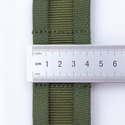 Tactical Outdoor Adjustable Velcro Battle Belt Canvas Double Layer Thick Fast Detachable Pocket Waist Strap Belt