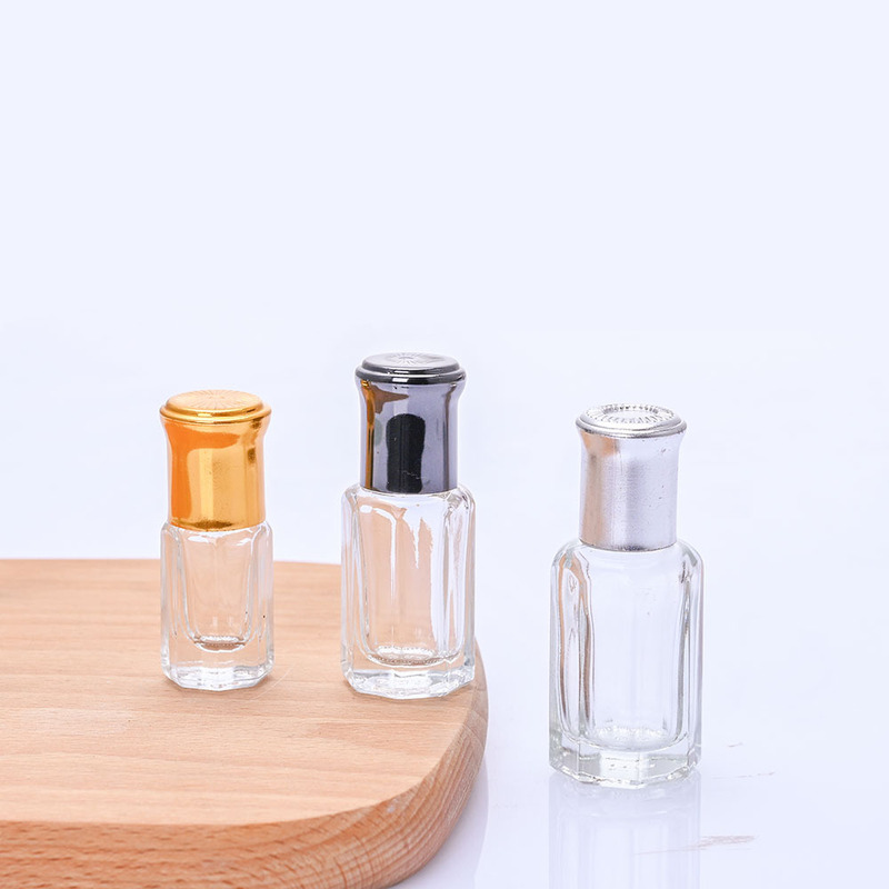 現物3ml 6ml 9ml 12mlボールボトル八角形ビーズボトル精油ボトル香水分注ボトル透明ガラス瓶|undefined