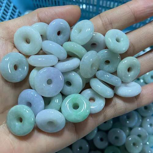18MM A-grade jade agate safety seal necklace loose beads bracelet jade crafts Fuchuibao's selection