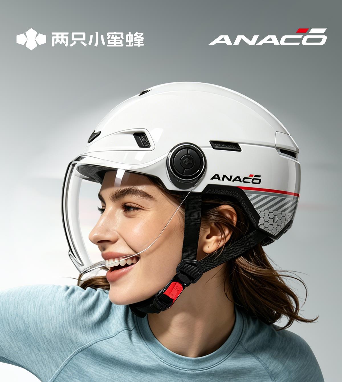 Two Little Bees 3C Certified Electric Motorcycle Safety Helmet for Men and Women, Summer Sun Protection Half Helmet, Suitable for All Seasons