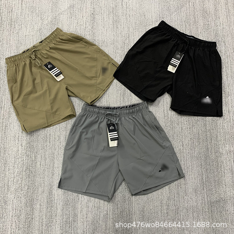 Summer thin ice silk quick-drying shorts men's loose casual woven running shorts manufacturers a wholesale