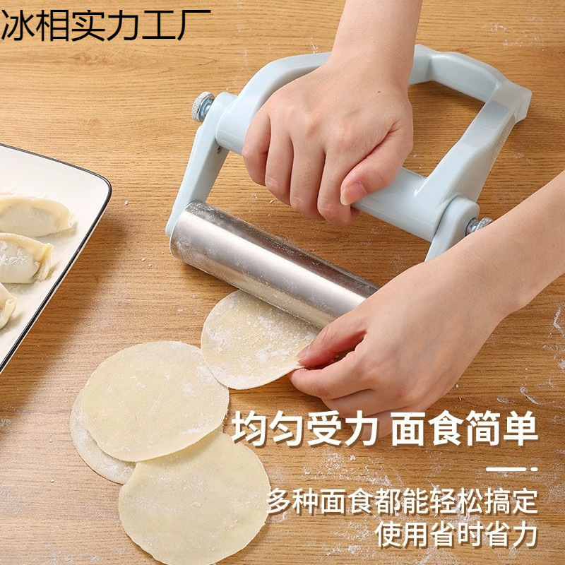 新しい省力麺棒、麺棒、ハンマー、ノンスティック餃子の皮、ステンレス鋼、食品グレードのハイエンド家庭用|undefined