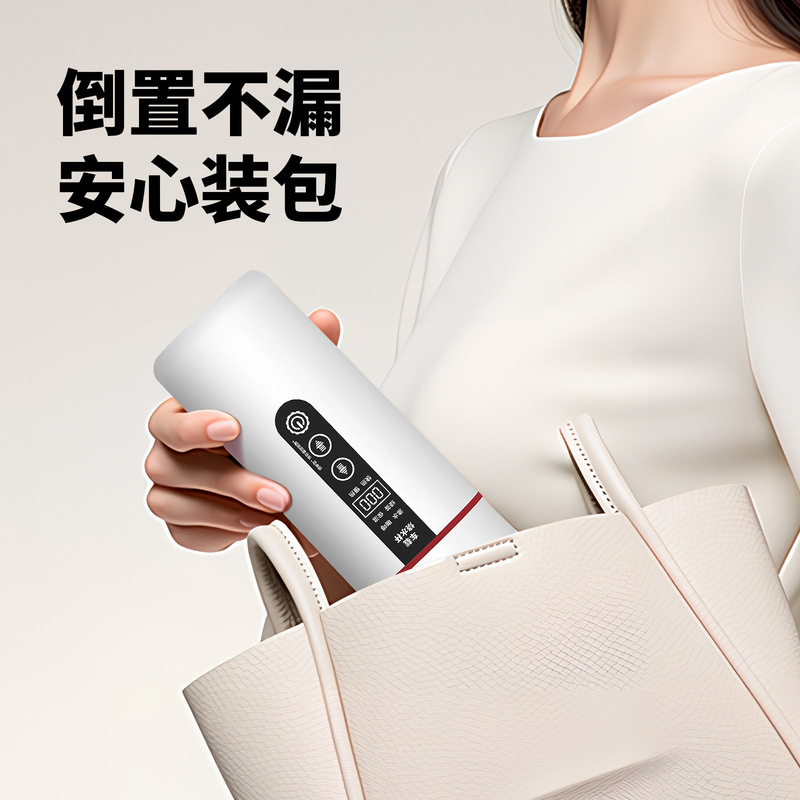 车载烧水杯外出携带智能加热12V24V四挡调温便携式通用车载烧水壶|undefined