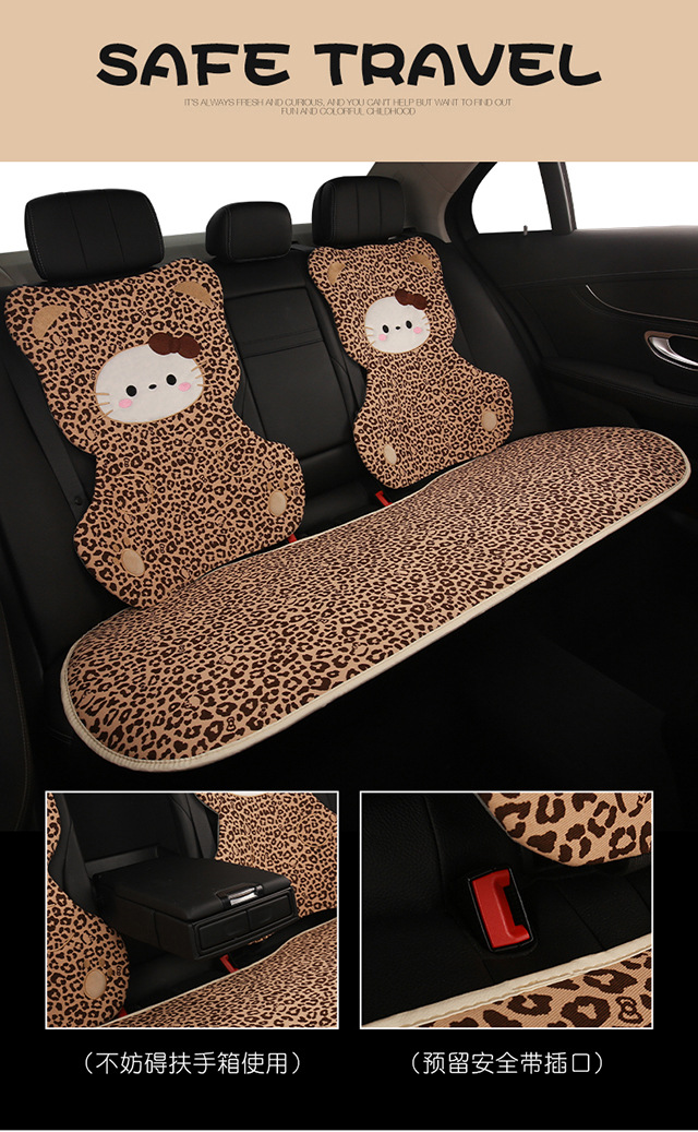 Car Headrest and Lumbar Support Cartoon Kt Cat Headrest Pillow, Car Headrest for All Seasons, Lumbar Pillow, Neck Pillow, Car Headrest