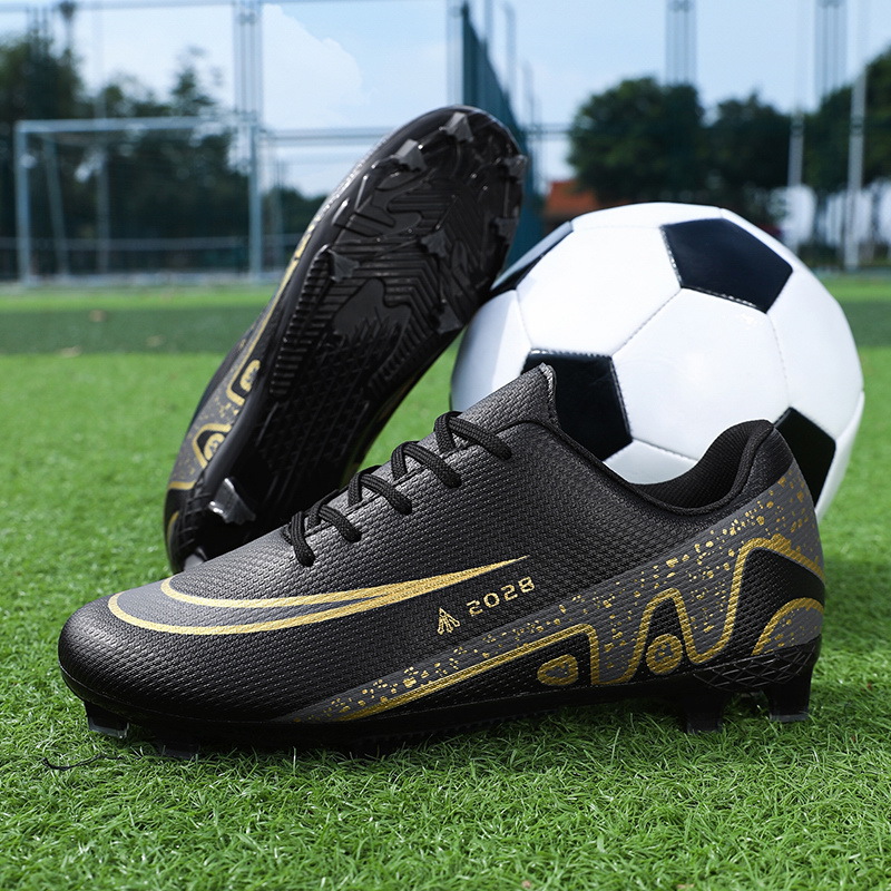 Nuevos zapatos de fútbol antideslizantes transfronterizos de clavos para adultos, zapatos de entrenamiento profesional para niños y niñas, zapatos deportivos juveniles bajos