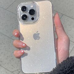 ins高级细闪适用苹果16promax手机壳透明iphone15保护套14简约13
