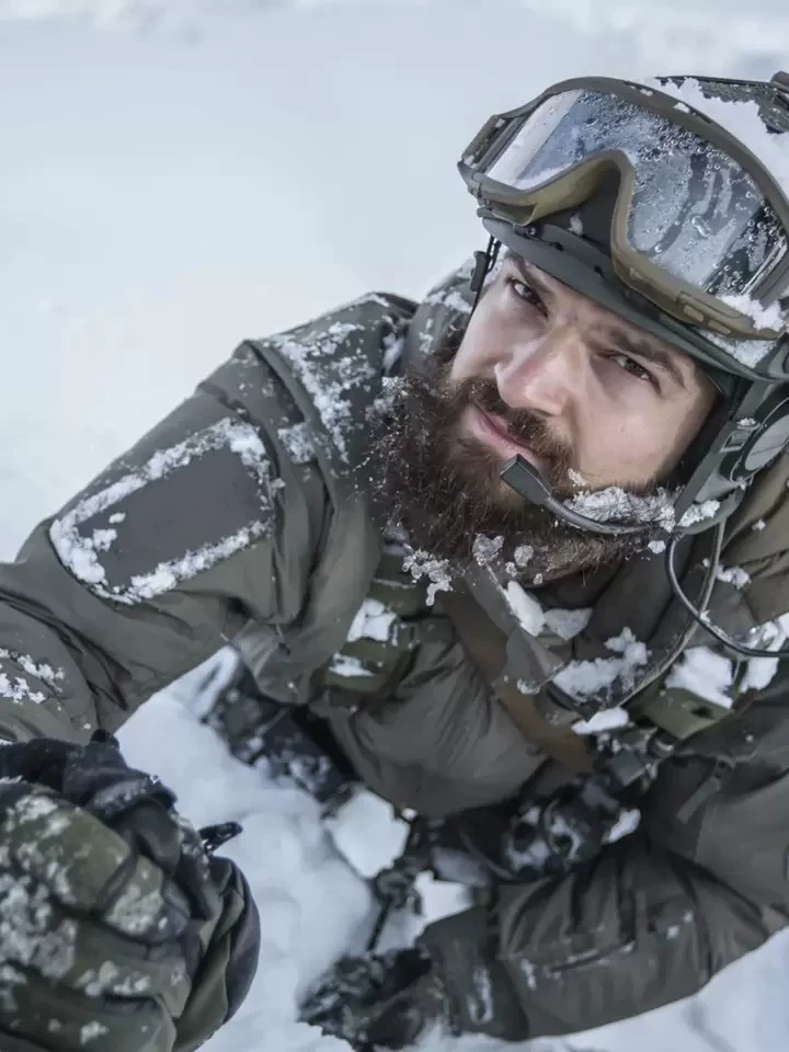 隐忍 Tactics camouflage demi-season windproof waterproof heavy down jacket