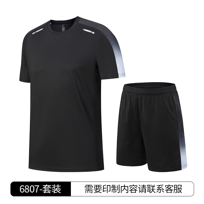 6807-Traje negro y gris
