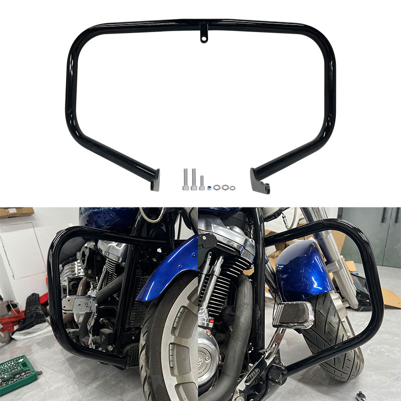 Harley Softail 18Th Anniversary Street Fighter Fat Boy Breakthrough Successor Fat Boy Front Bumper Leg Guard Windshield Leg Guard Bag