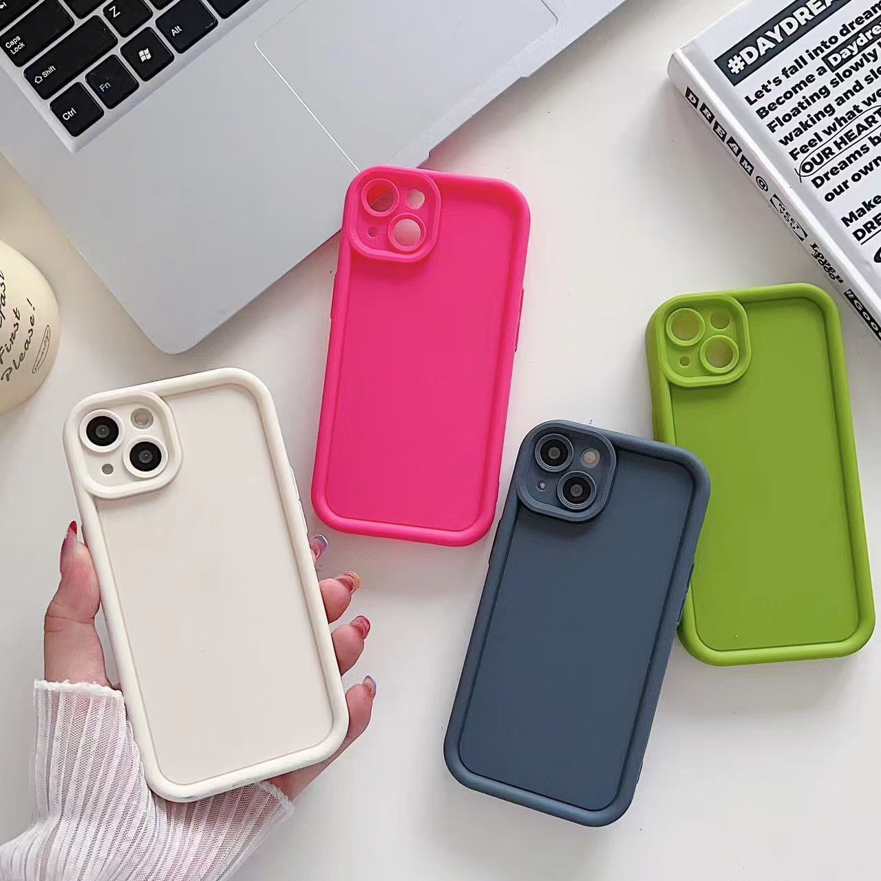 Sencillo esmeril para la carcasa del teléfono móvil 16promax Apple 15 días paso del ojo 14pro/13 Europa y América 12 agujeros finos