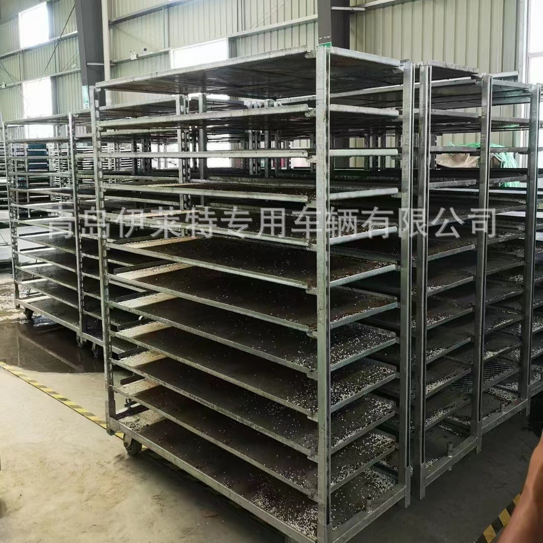 厂家推荐花卉周转车， 花园中心胶合板花卉车， 多层周转车