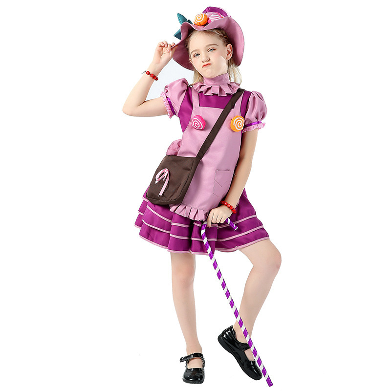 ハロウィンキャンディ魔女コスプレ服大人女の子子供親子コスプレ仮面舞踏会舞台衣装|undefined
