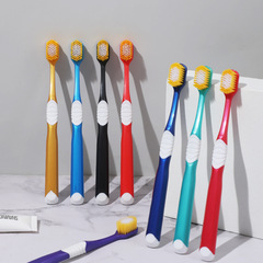 4-Piece 65-Hole Japanese Wide Head Ultra Soft Fine Bristles Toothbrush Family Set Daily Essentials