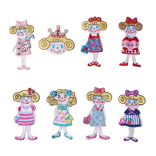 Yixiu embroidery cloth patch computer embroidery chapter cartoon villain handmade burnt edge clothing decoration repair patch patch cloth