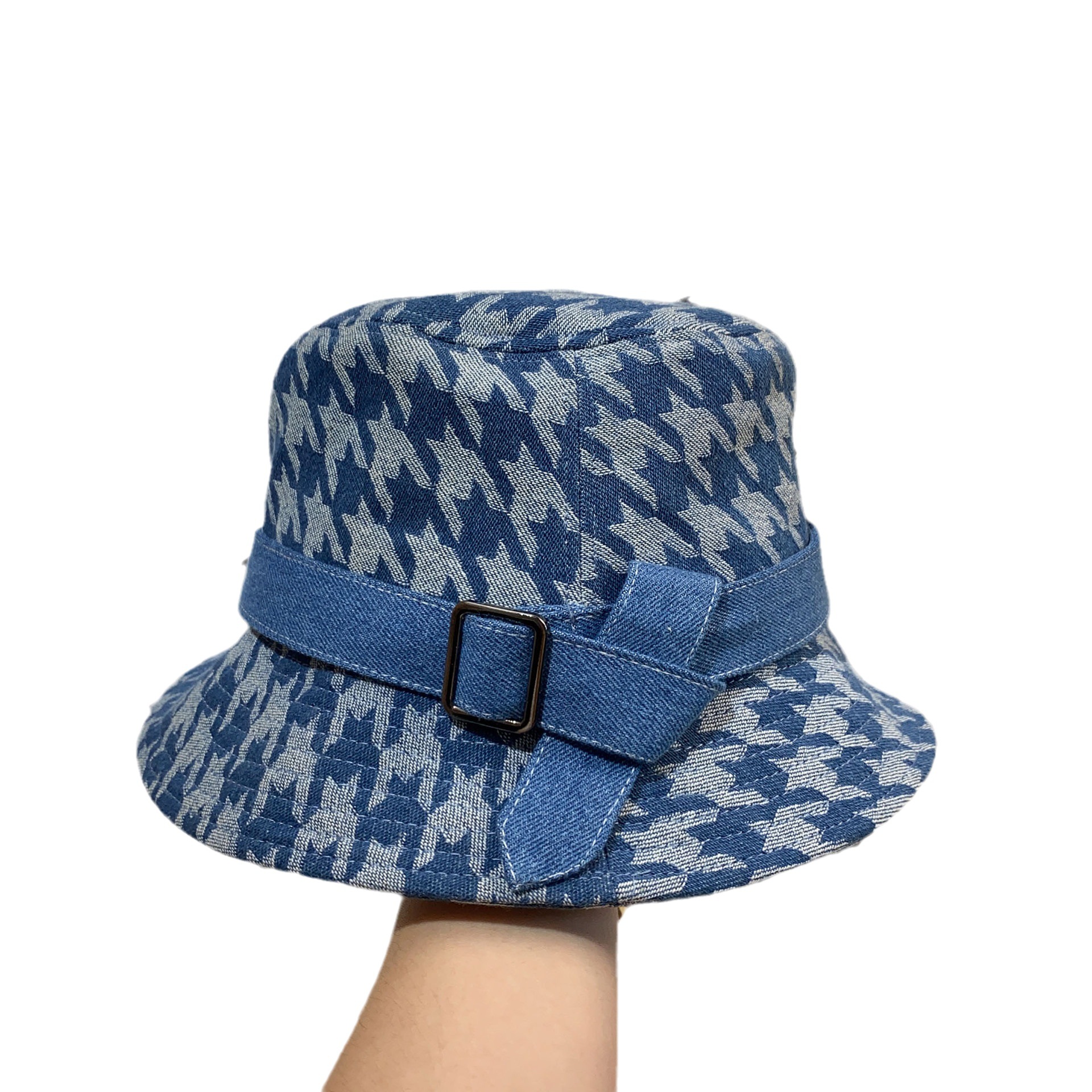 Cappello da pescatore retrò con griglia a forma di mille uccelli, da donna, per primavera e autunno, alla moda, casual, da esterno, di medie dimensioni e spesso_voghion.com